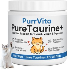 PurrVita Taurine for Cats, Pure Taurine Supplement Powder for Cats, Support Feli