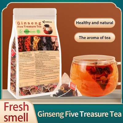 Ginseng Five Treasures Tea - Improve kidney deficiency, impotence, etc. - 150g