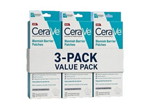CERAVE BLEMISH BARRIER PATCHES 22 COUNT 2 DIFFERENT SIZE PATCHES 3 PIECE LOT