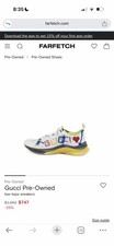 Size 36 - Gucci Run Sneaker Lovelight. Authen...
