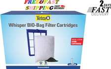TETRA WHISPER BIO-BAG DISPOSABLE FILTER CARTRIDGES UNASSEMBLED LARGE 12 PACK New