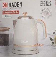 Image of Haden Salcombe 1.7L Electric Kettle - Cream/Copper (198778