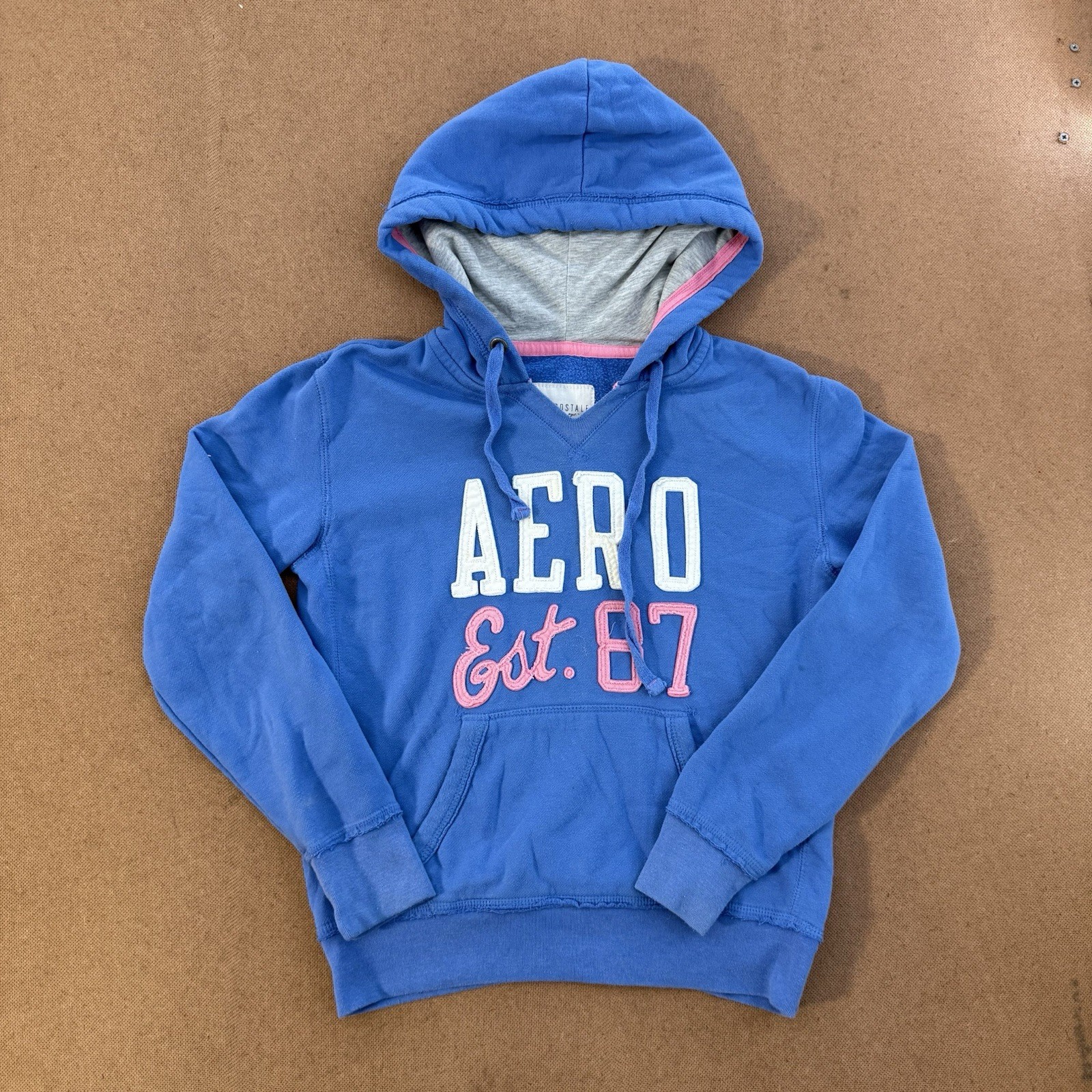 Aeropostale Patchwork Pullover Hoodie Classic Ret… - image 9