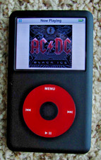 APPLE IPOD CLASSIC 5TH GEN WOLFSON DAC 128GB SD SSD METAL FRONT 650mAh BATTERY