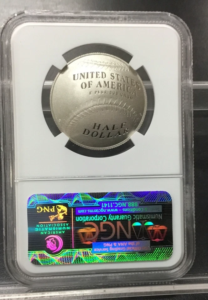 2014 S NGC PF70 DEREK JETER Signature on National Baseball Hall Fame Half Dollar - Image 4 of 4