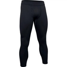 Under Armour Men  s ColdGear Base Layer Leggings Black Compression Pants Thermal