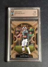 Jalen Hurts 2020 Select 50 Rookie RC Graded NXG 10