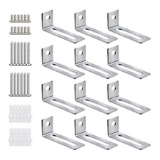 30 Set White Board Mounting Hardware Hanging Brackets Installation 38x16x12mm