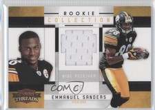 2010 Panini Threads Rookie Collection Materials 217/299 Emmanuel Sanders #12 0e8