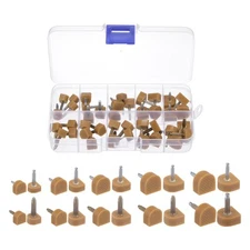 20 Pairs High Heel Replacement Tips Kit U Shaped Shoes Heel Repair Dowels Beige