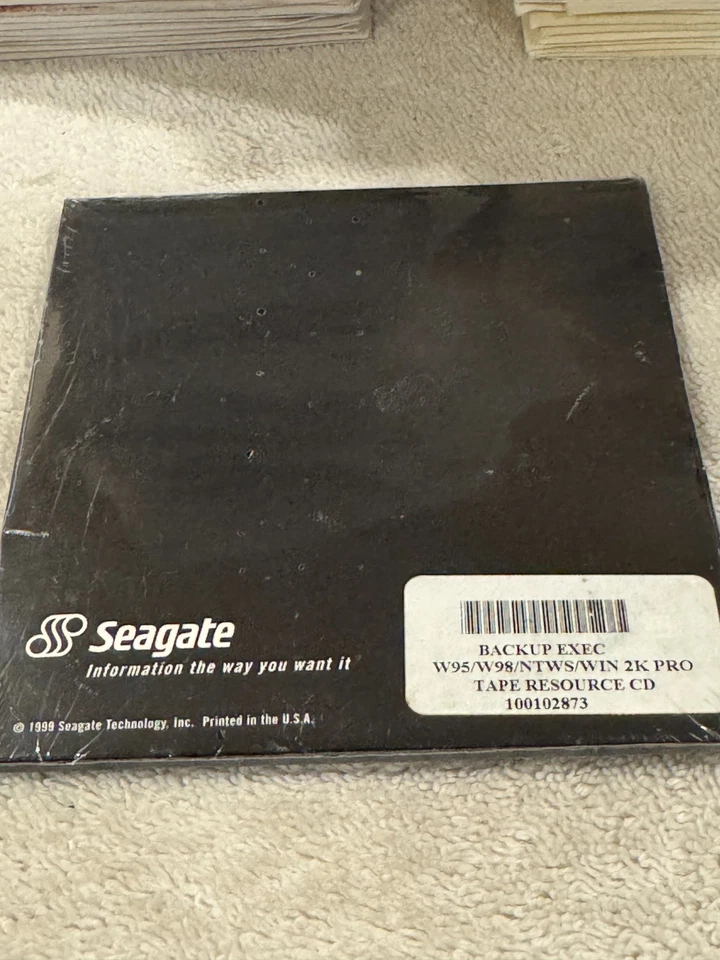 Seagate Backup Exec Windows 95/98/NTWS/2K PRO - NEW/SEALED!!! - Image 2 of 2