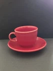 Fiesta Fiestaware Coffee/Tea Cup and Saucer Set in Scarlet Red
