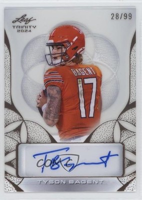 2024 Leaf Trinity Clear Bronze 28/99 Tyson Bagent #CA-TB2 Auto 16wc