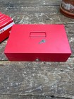 Pinkerton Metal Cash Box With Lock Key Handle And Money Tray — photo 2