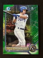 2022 Bowman Chrome Mojo Green Refractor /99 #BCP-85 Peyton Wilson 1st Bowman RC