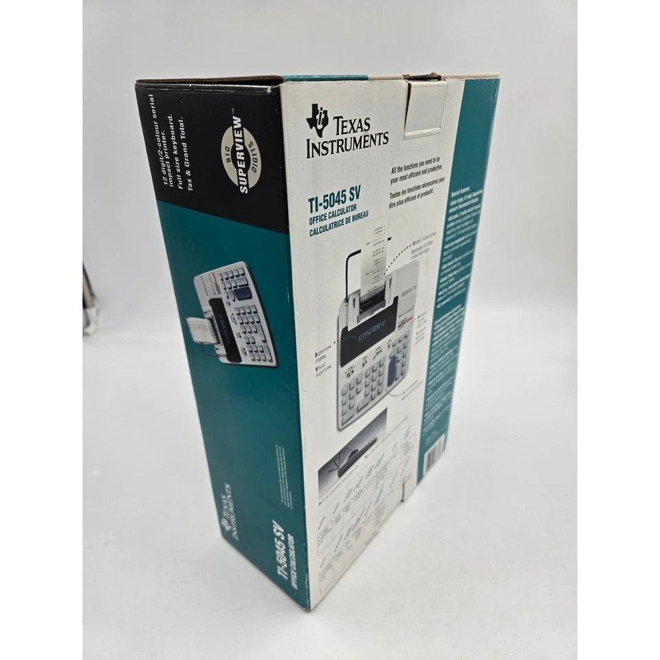 Texas Instruments TI 5045 SV Office Calculator with Printer and Guidebook - Image 2 of 4