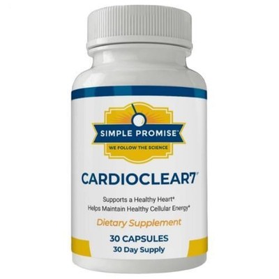 Cardio Clear 7 - 30 Capsules New/Sealed Exp 9/2026 Free Shipping!