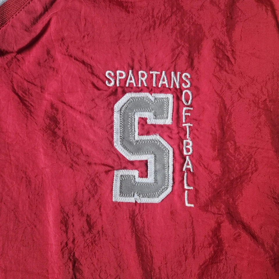 Куртка пуловер Spartans софтбол красная средний полый медленная подача (F2) - Изображение 3 из 4