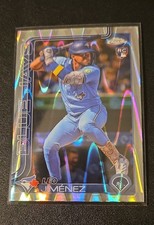 2025 Topps Chrome - Leo Jimenez #276 RayWave Refractor (RC)