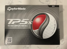 TaylorMade TP5x Golf Balls White 1 Dozen-NEW