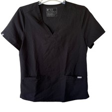 Figs black Casma size M top front pockets
