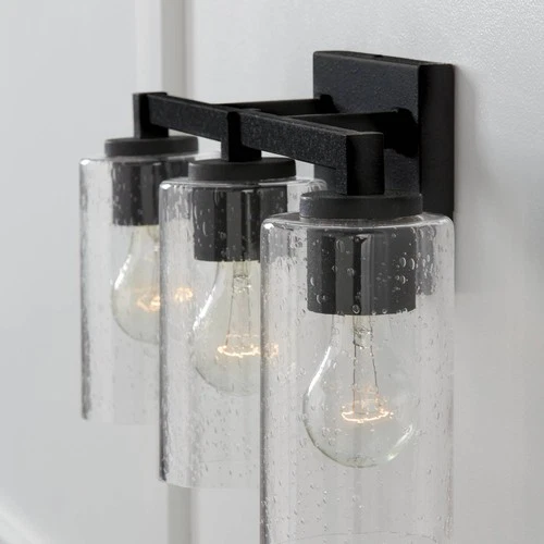 Capital Ravenwood 23"W Black Iron 3-Light Vanity Bath Light - Picture 3 of 7