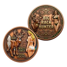  HUNT WHITE TAILS YEAR ROUND Commemorative coin