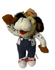 Portabrocas de peluche vintage 1996 Jasper T Jowls perro 14" E Cheese ShowBiz Pizza Time raro