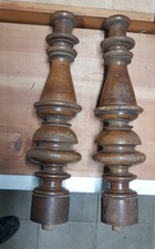 Gründerzeit Jugendstil  Paar 2 Säulen gedrechselt um 1900 Buffet Schrank .......