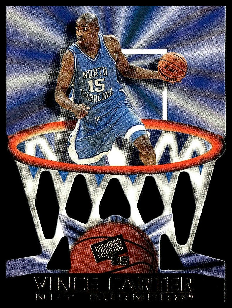 1998 Press Pass #NB 4 Vince Carter Net Burners