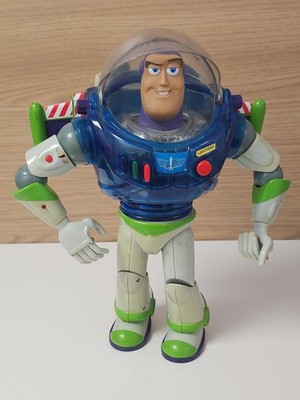 Disney Pixar Buzz Lightyear Sprechende Figur Blau Selten Retro Sammlung Toy Sto