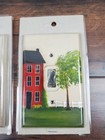 Vtg Hand Painted Rustic Wood Lightswitch Cover Lot w/ Hardware Country Barn Farm — photo 4