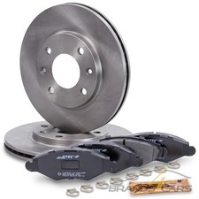 ATEC BREMSSCHEIBEN BELÜ Ø247+BREMSBELÄGE VORN FÜR PEUGEOT 206 01-09 206+09-13