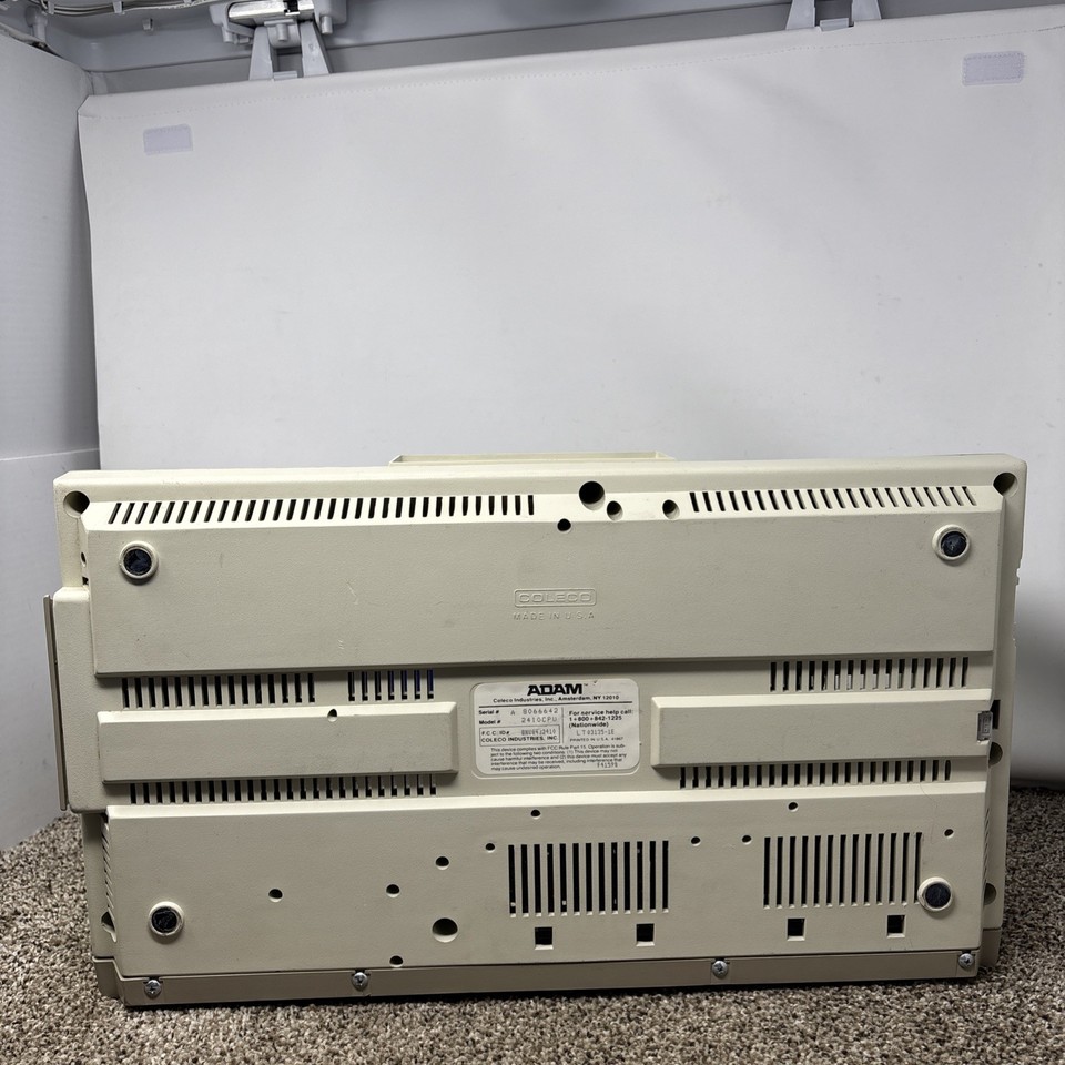 Coleco ADAM CPU ONLY Computer Cassette Drive ColecoVision System ...