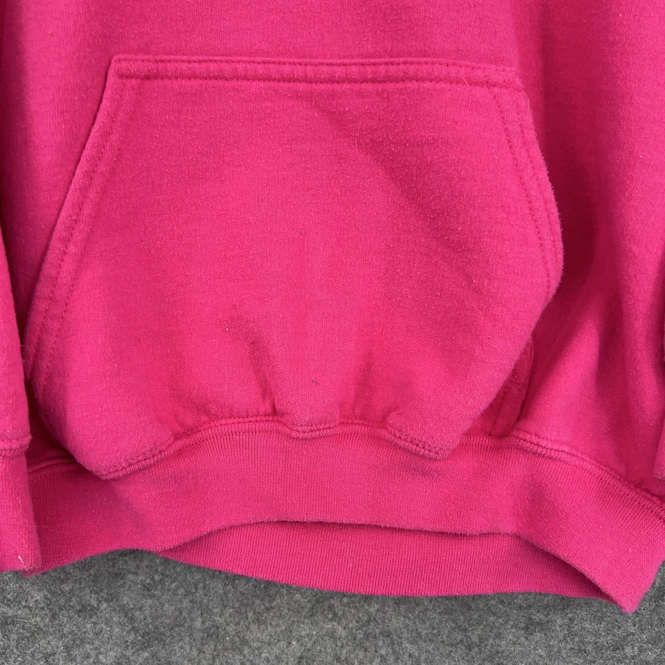 Buc-ee's Hoodie Sweatshirt Girls Large Pink Pullover Graphic Kangaroo Pocket - Image 3 of 4