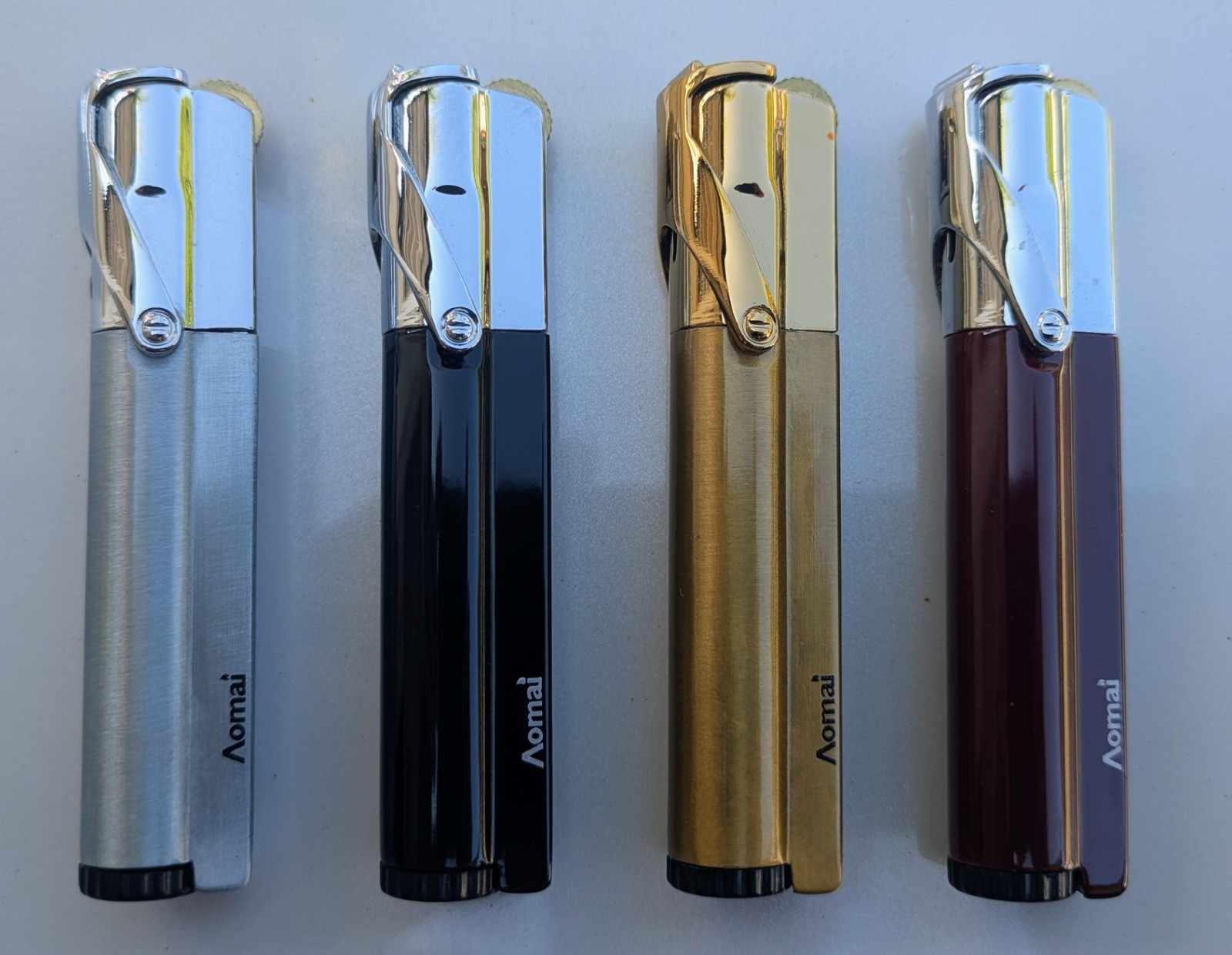 JET TORCH WINDPROOF BUTANE LIGHTER- ALL METAL-4 COLORS-SHIPS