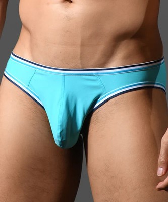 Andrew Christian Racer Swim Bikini w/Almost Naked - 2XL- Aqua - 70138