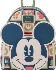 Loungefly Disney Mickey And Minnie Christmas Holiday 2025 Mini Backpack NWT