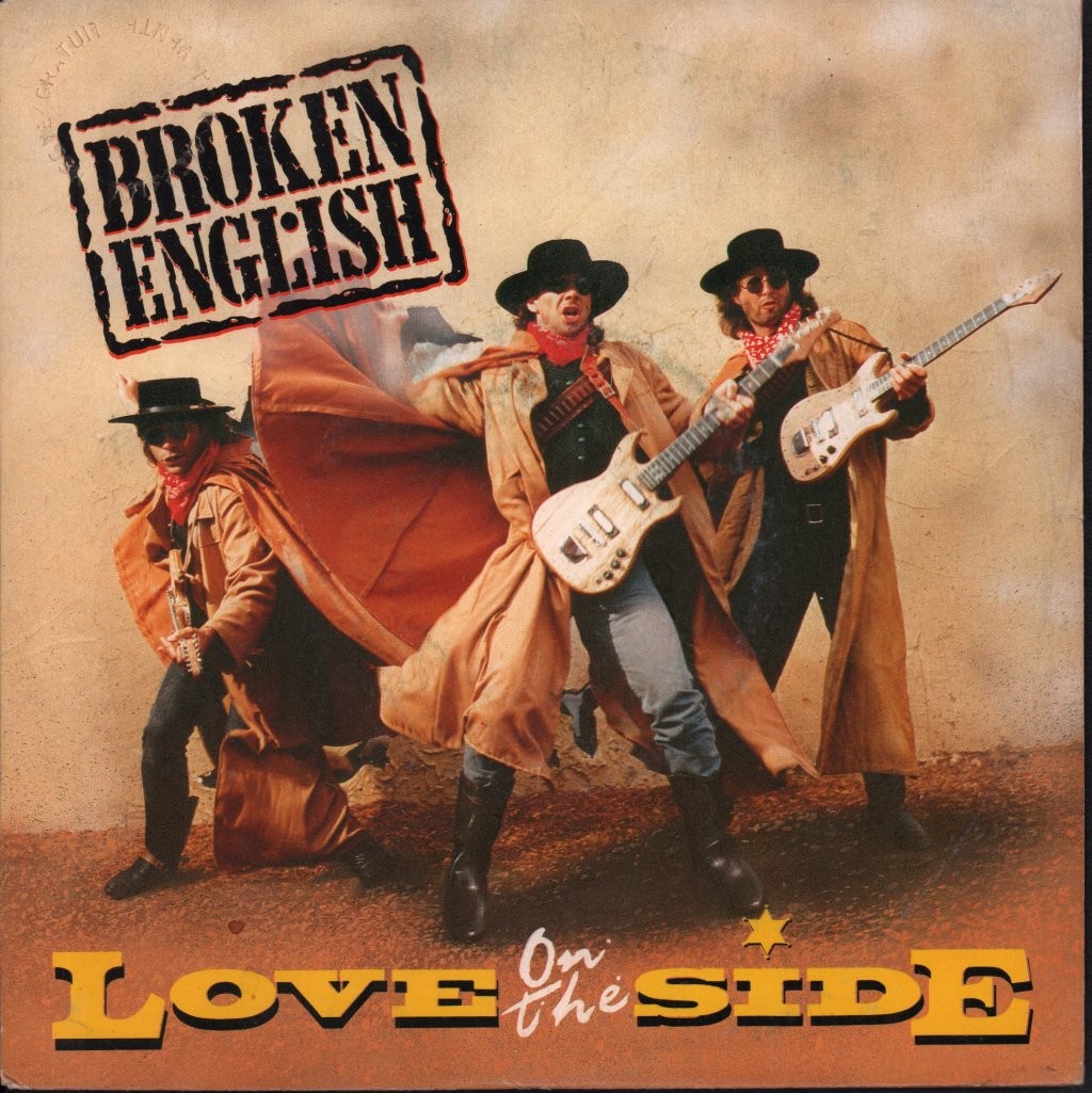 Broken English Love On the Side 7"" vinyl France Emi 1987 Promo stamped pic