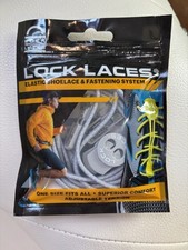 New Lock Laces Elastic Shoelace  Fastening System Cool Gray