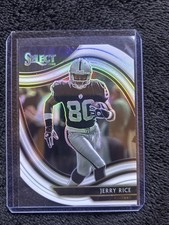 2020 Panini Select - Field Level Jerry Rice #320 White Prizm Die-Cut