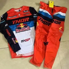 Thor Team Sportmode Red Motocross Racing Gear Set Jersey/Pants Combo MX ATV Suit