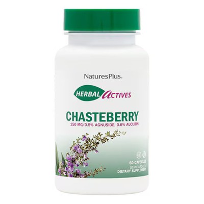 Worldwide 2 X NaturesPlus Herbal Actives Chasteberry -- 150 mg - 60 Vegetarian