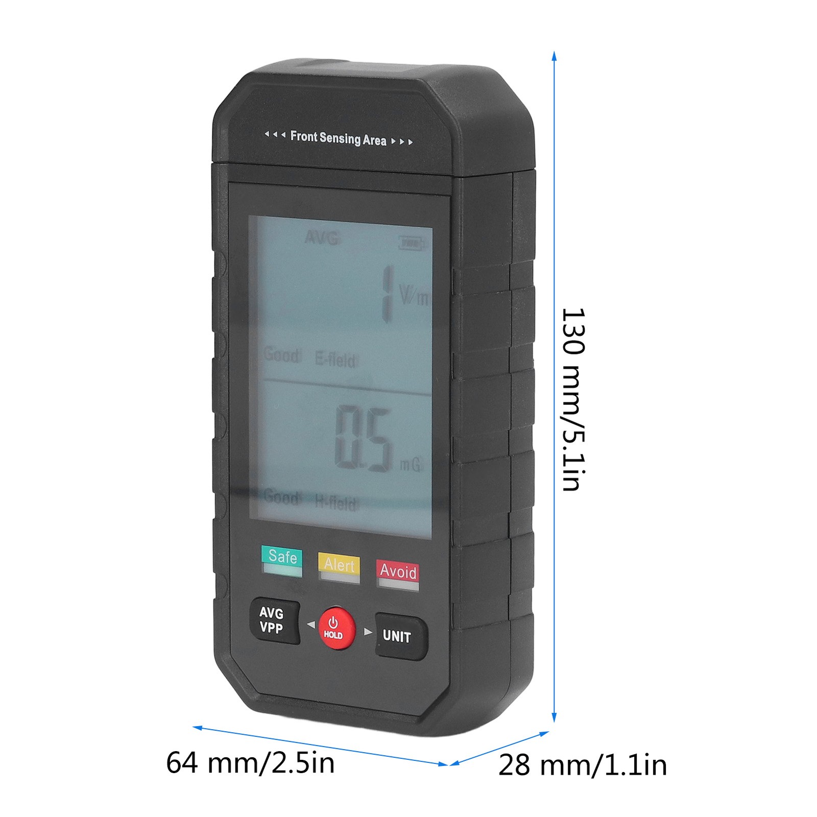 Electromagnetic Radiation Tester Digital LCD Detector For Home