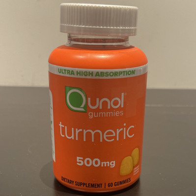 Qunol Turmeric Supplement Gummies 500 mg General Wellness 60 Count