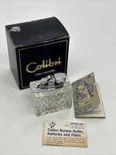 Vintage MCM Colibri Butane Table Lighter Made In Japan • SPARKS ONLY