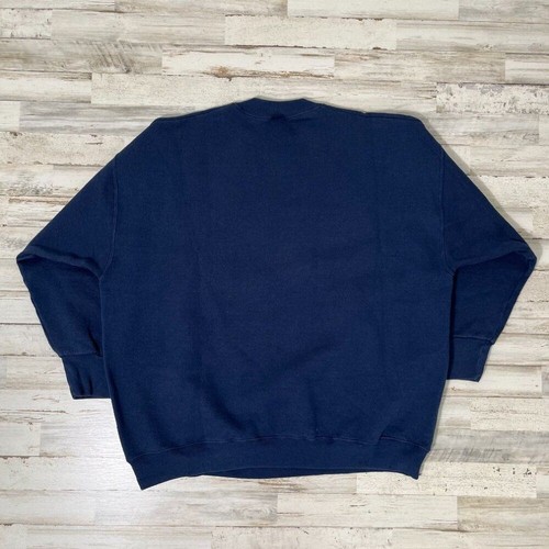 Suéter Vintage Años 90 Golf Bordado Cottagecore Abuelo Azul Marino Cuello Redondo Para Hombres XL - Imagen 7 de 7