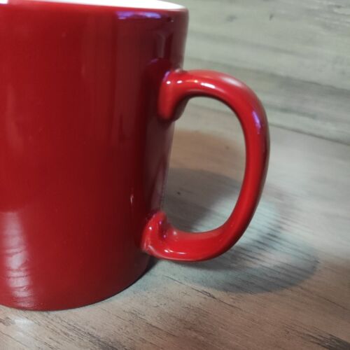 Nescafe 50th Anniversary 1939 to 1989 Coffee Mug Vtg Red White Gold Micro Safe - Picture 10 of 15