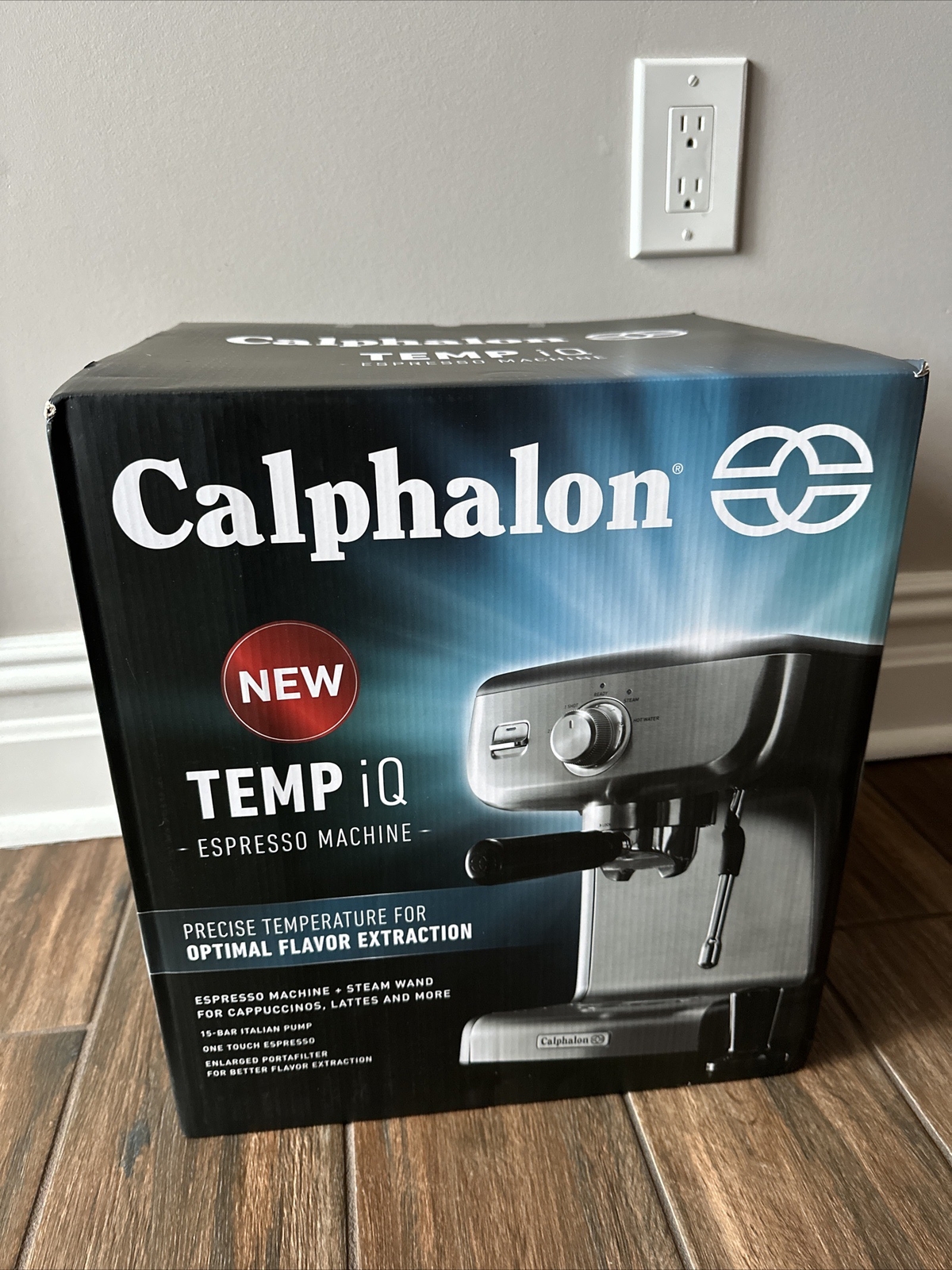 New Sealed Calphalon BVCLECMP1 Temp iQ Espresso Machine w Steam Wand