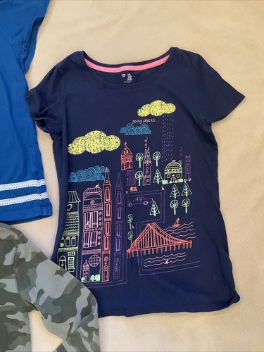 Gap Lands End Old navy girls 12 14 lot jeans shirts - Picture 5 of 10